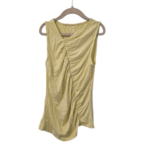 Anthropologie Tops - Green by Anthropologie Diagonal Ruched Tank Top